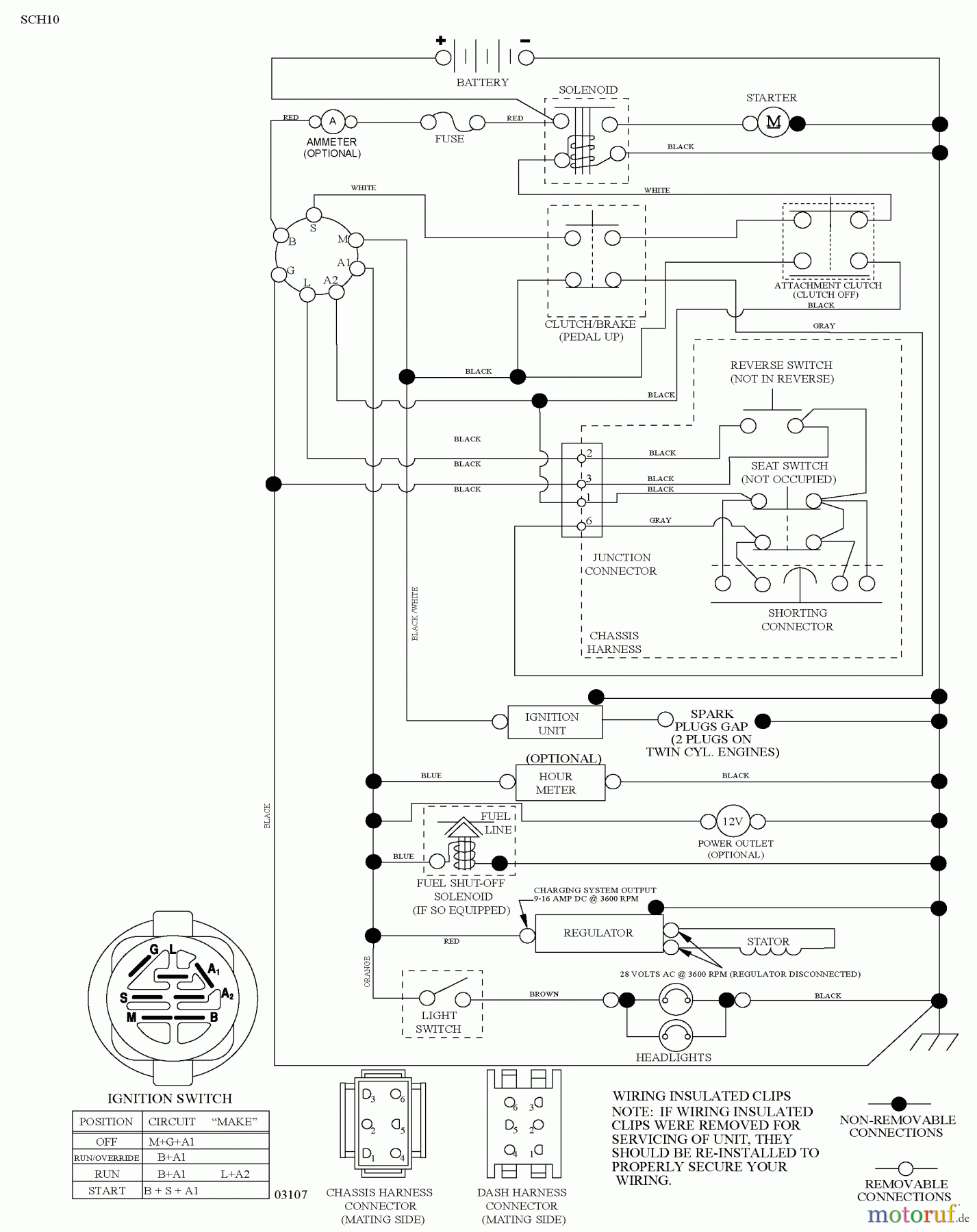 Husqvarna Rasen und Garten Traktoren YTH 20K46 (917.289541) - Husqvarna Yard Tractor (2010-01 & After) (Sears Craftsman) Schematic