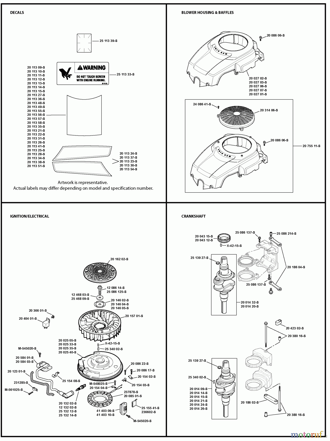 Husqvarna Rasen und Garten Traktoren YTH 20K46 (917.289543) - Husqvarna Yard Tractor (2010-02 & After) (Sears Craftsman) Kohl engine #2