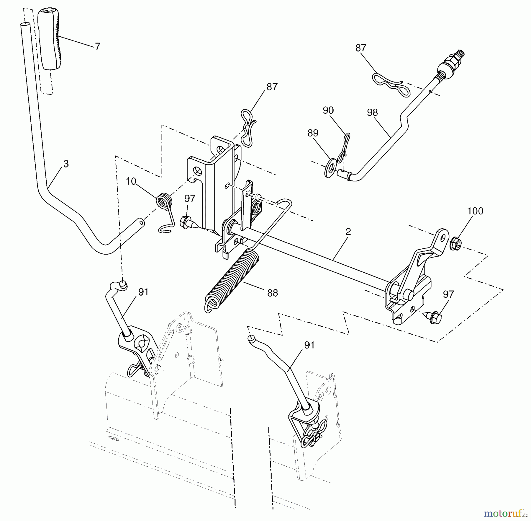 Husqvarna Rasen und Garten Traktoren YTH 20K46 (96045000405) - Husqvarna Yard Tractor (2008-01 & After) Mower Lift