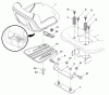 Husqvarna YTH 20K46 (96045000406) - Yard Tractor (2008-03 & After) Ersatzteile Seat Assembly