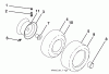 Husqvarna YTH 2242 (96043007100) - Yard Tractor (2008-12 & After) Ersatzteile Wheels And Tires