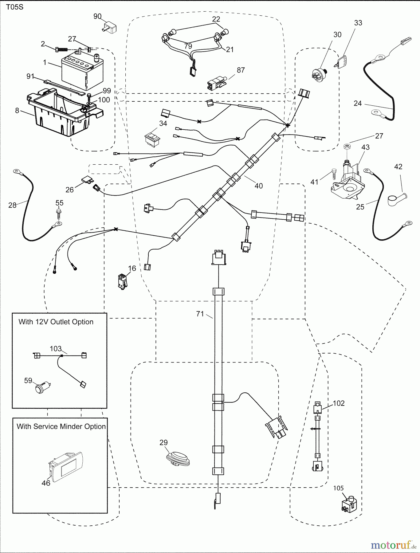 Husqvarna Rasen und Garten Traktoren YTH 2242 (96043007101) - Husqvarna Yard Tractor (2009-04 & After) Electrical