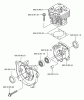 Husqvarna 125 BT - Backpack Blower (2003-07 to 2004-09) Ersatzteile Cylinder & Crankcase