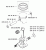 Husqvarna 125 BT - Backpack Blower (2003-07 to 2004-09) Ersatzteile Piston / Crankshaft