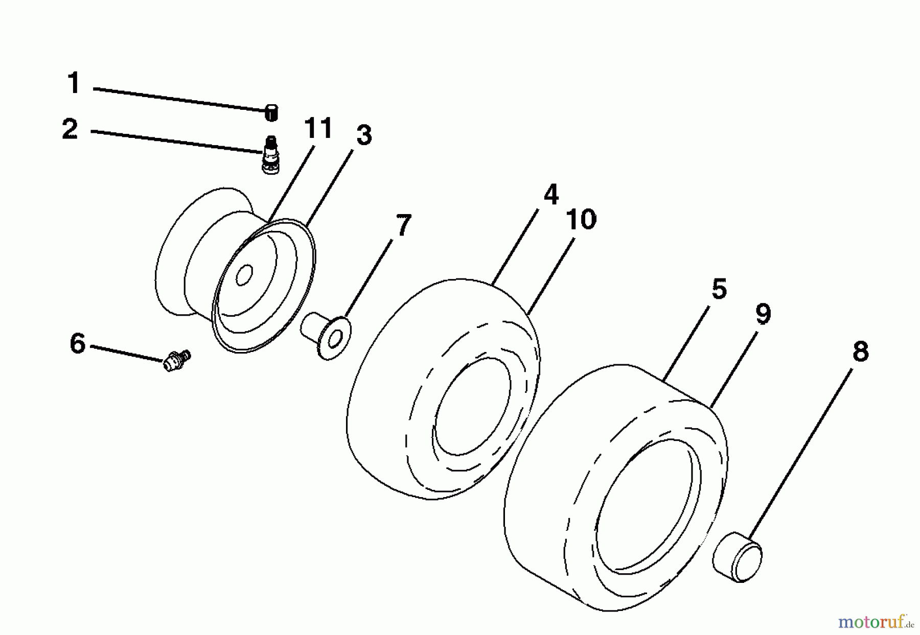Husqvarna Rasen und Garten Traktoren YTH 2242T (96043002100) - Husqvarna Yard Tractor (2006-01 & After) Wheels and Tires