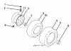 Husqvarna YTH 22V42 (917.289620) - Yard Tractor (2010-05 & After) (Sears Craftsman) Ersatzteile Wheels and Tires