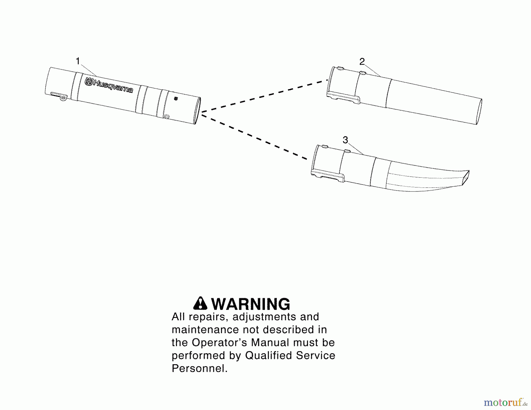 Husqvarna Bläser / Sauger / Häcksler / Mulchgeräte 125 BX - Husqvarna Handheld Blower (2008-10 to 2009-12) Blower Tube