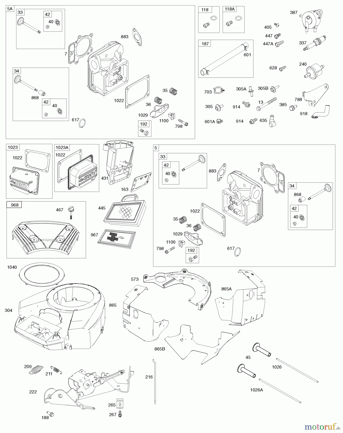 Husqvarna Rasen und Garten Traktoren YTH 22V46 (917.289630) - Husqvarna Yard Tractor (2010-05 & After) (Sears Craftsman) Briggs Engine Image 2