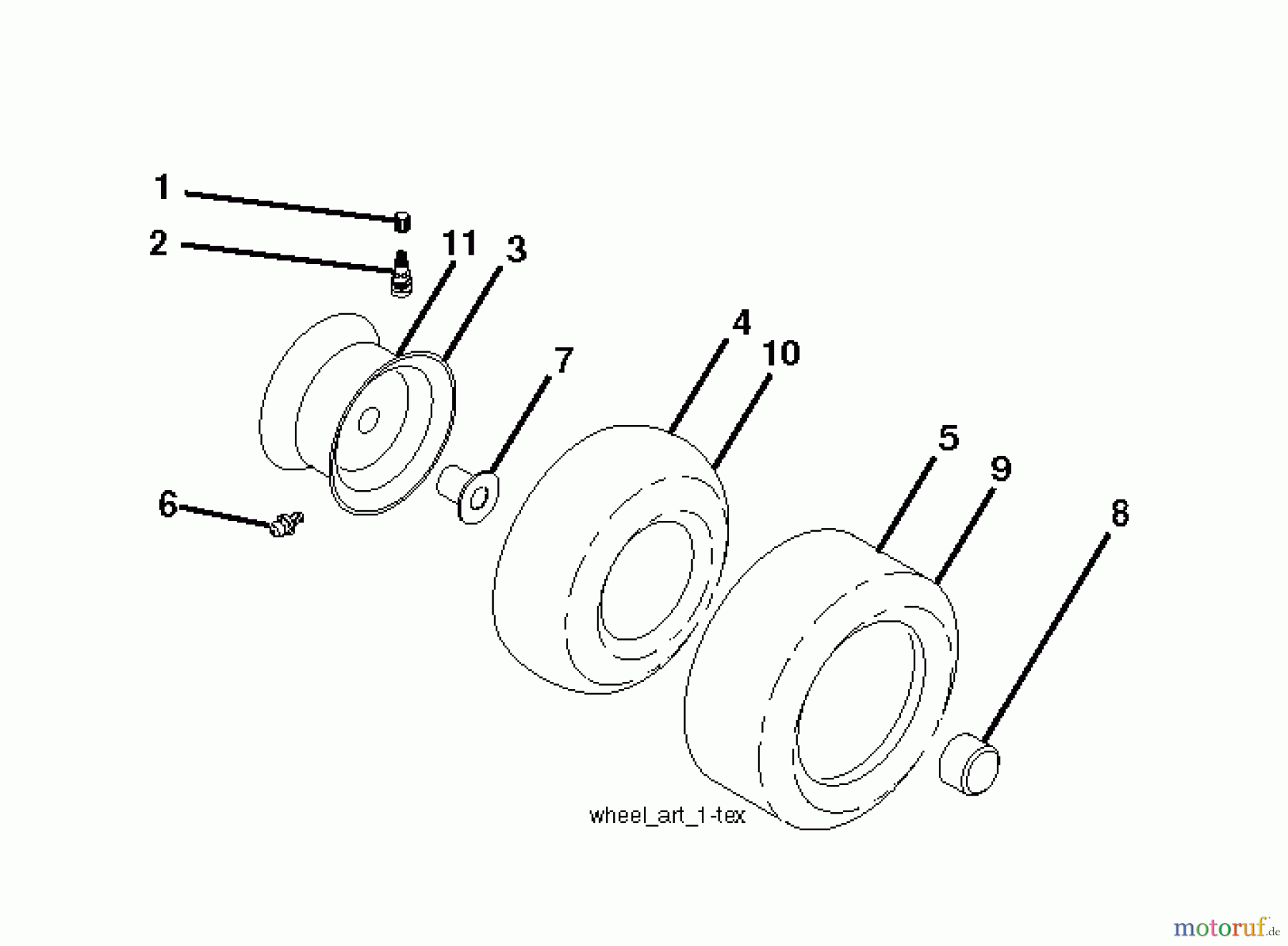Husqvarna Rasen und Garten Traktoren YTH 2042 (96043016401) - Husqvarna Yard Tractor (2013-02 & After) WHEELS TIRES