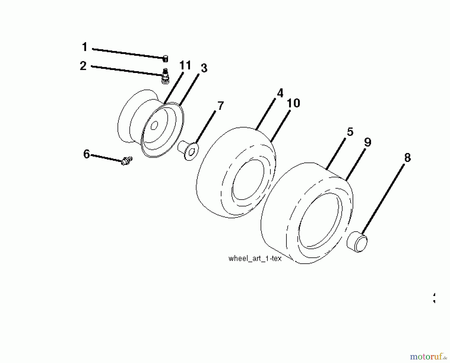  Husqvarna Rasen und Garten Traktoren YTH 2348 (240443) - Husqvarna Yard Tractor (2012-11 & After) WHEELS TIRES