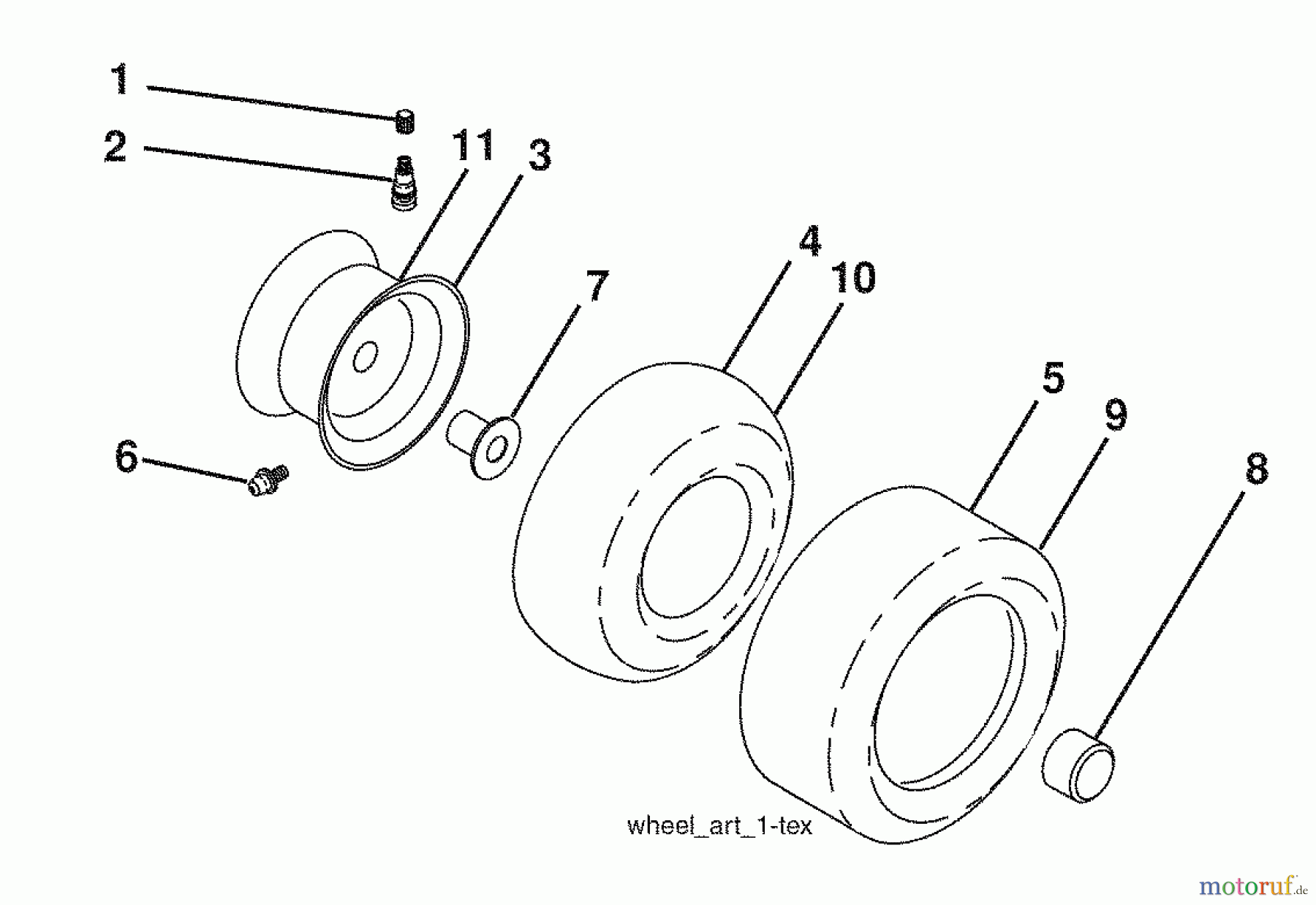 Husqvarna Rasen und Garten Traktoren YTH 2348 (917.289560) - Husqvarna Yard Tractor (2009-01 & After) (Sears Craftsman) Wheels And Tires