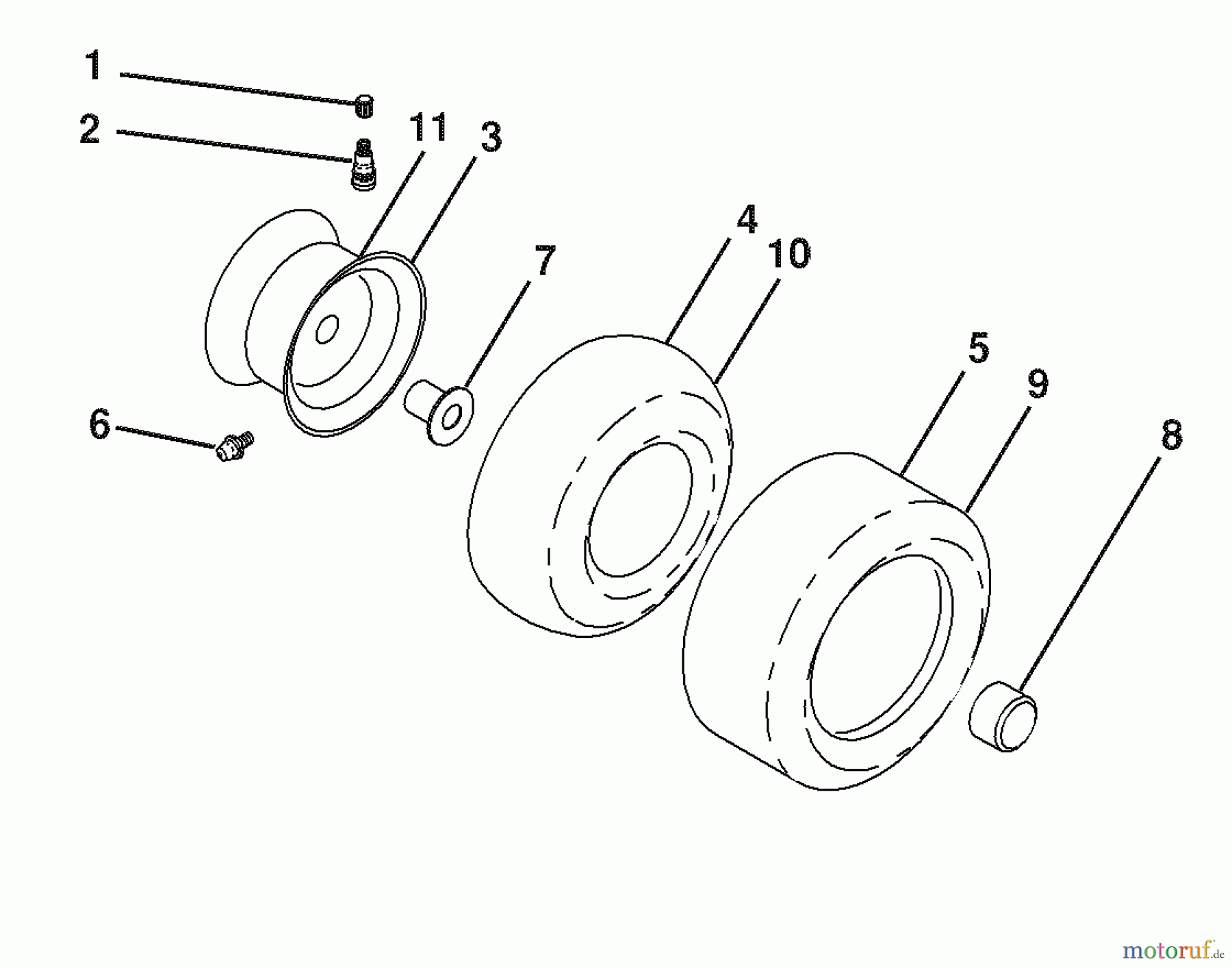 Husqvarna Rasen und Garten Traktoren YTH 2348 (96043003501) - Husqvarna Yard Tractor (2008-01 & After) Wheels and Tires