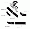 Husqvarna 132 HBV - Handheld Blower Vacuum (1991-11 to 1995-12) Ersatzteile Blower Tubes & Collection Bag