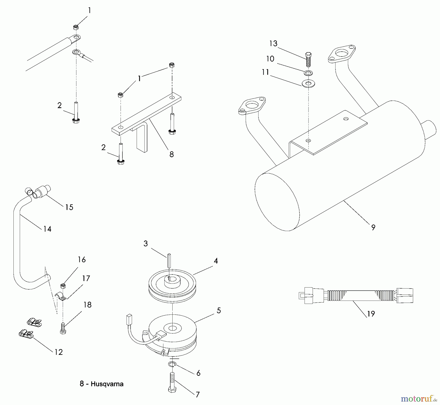 Husqvarna Rasen und Garten Traktoren YTH 2348 (96045000501) - Husqvarna Yard Tractor (2008-02 & After) Engine Plate