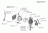 Husqvarna 132 HBV - Handheld Blower Vacuum (1991-11 to 1995-12) Ersatzteile Piston / Cylinder & Muffler & Ignition
