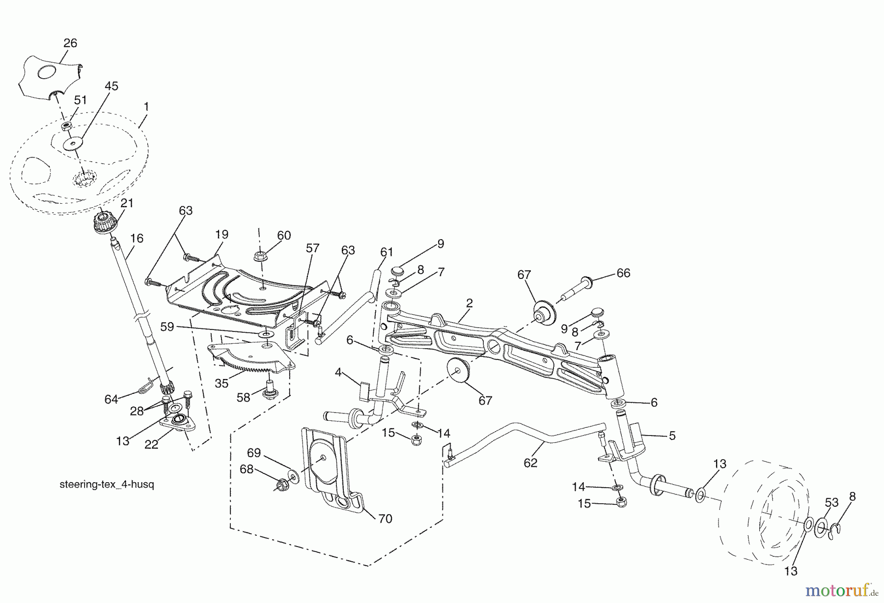 Husqvarna Rasen und Garten Traktoren YTH 2348 (96045000504) - Husqvarna Yard Tractor (2008-11 & After) Mower Deck