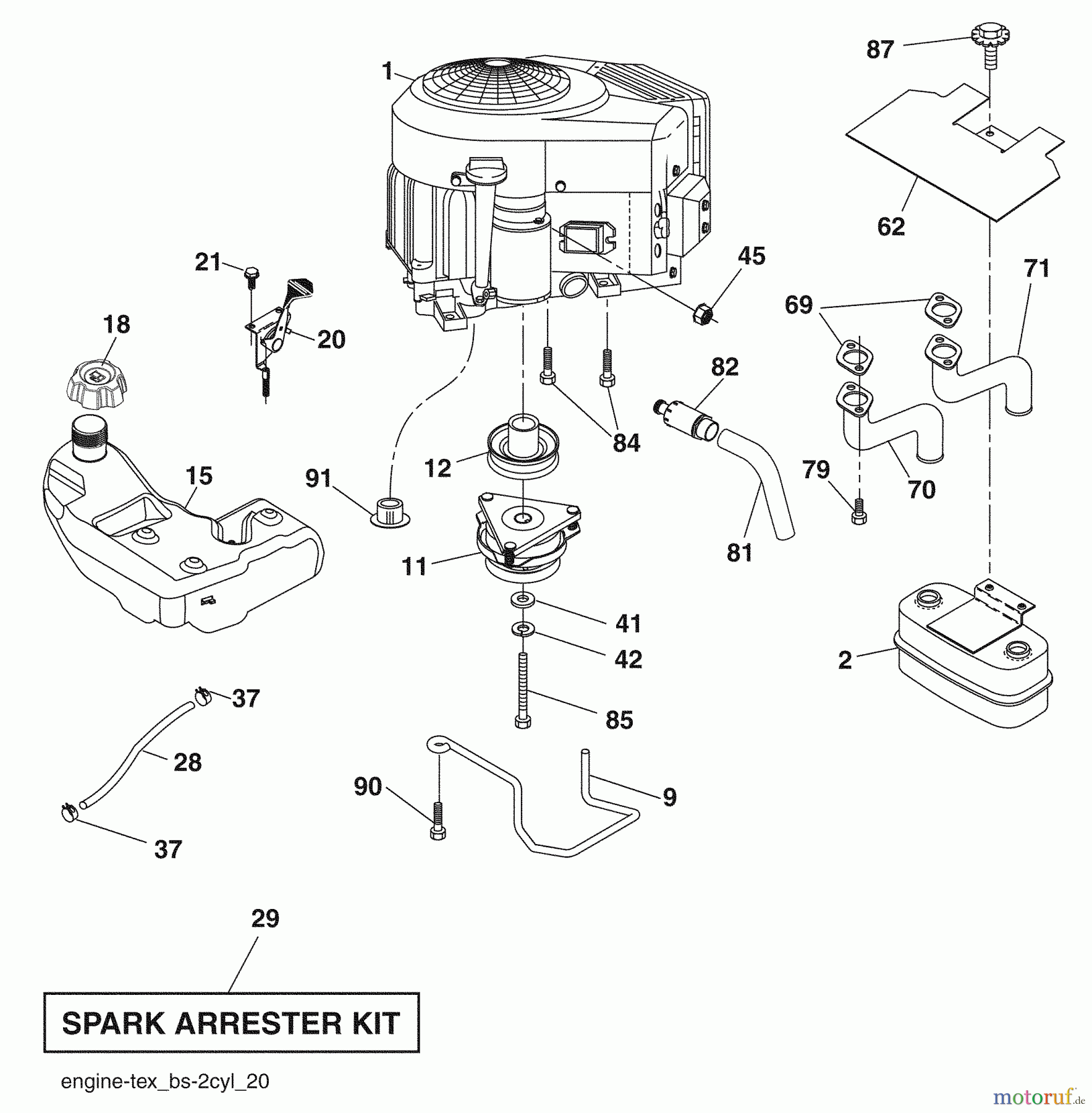Husqvarna Rasen und Garten Traktoren YTH 2348 (96045000504) - Husqvarna Yard Tractor (2008-11 & After) Seat Assembly