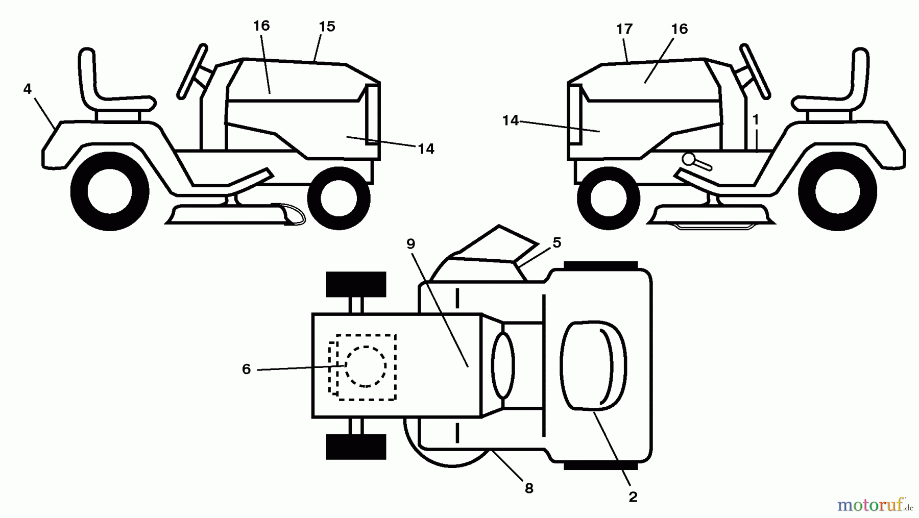 Husqvarna Rasen und Garten Traktoren YTH 2348 (96045002200) - Husqvarna Yard Tractor (2010-02 to 2010-01) Decals