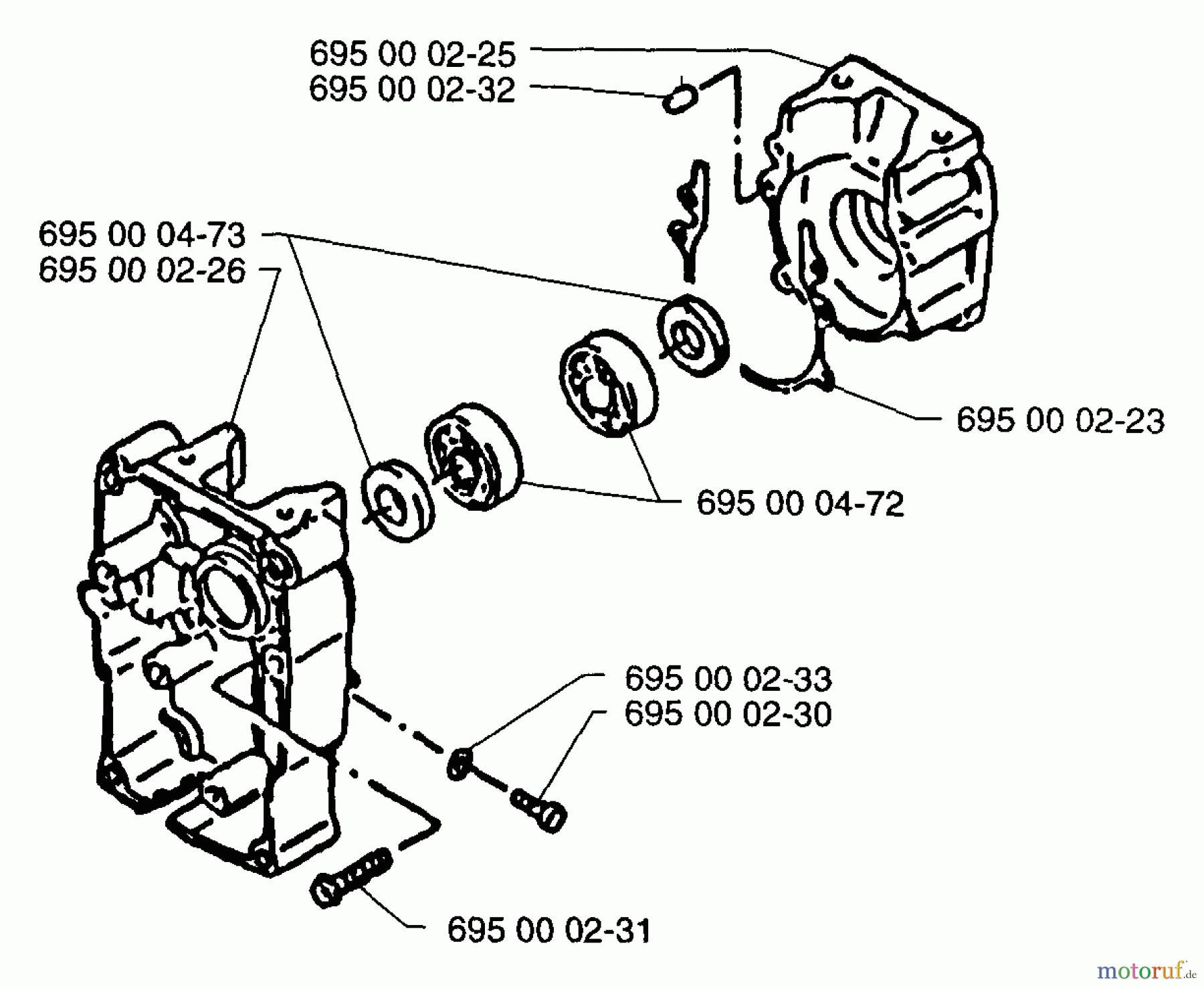  Husqvarna Bläser / Sauger / Häcksler / Mulchgeräte 140 BC - Husqvarna Backpack Blower (1997-04 & After) Crankcase