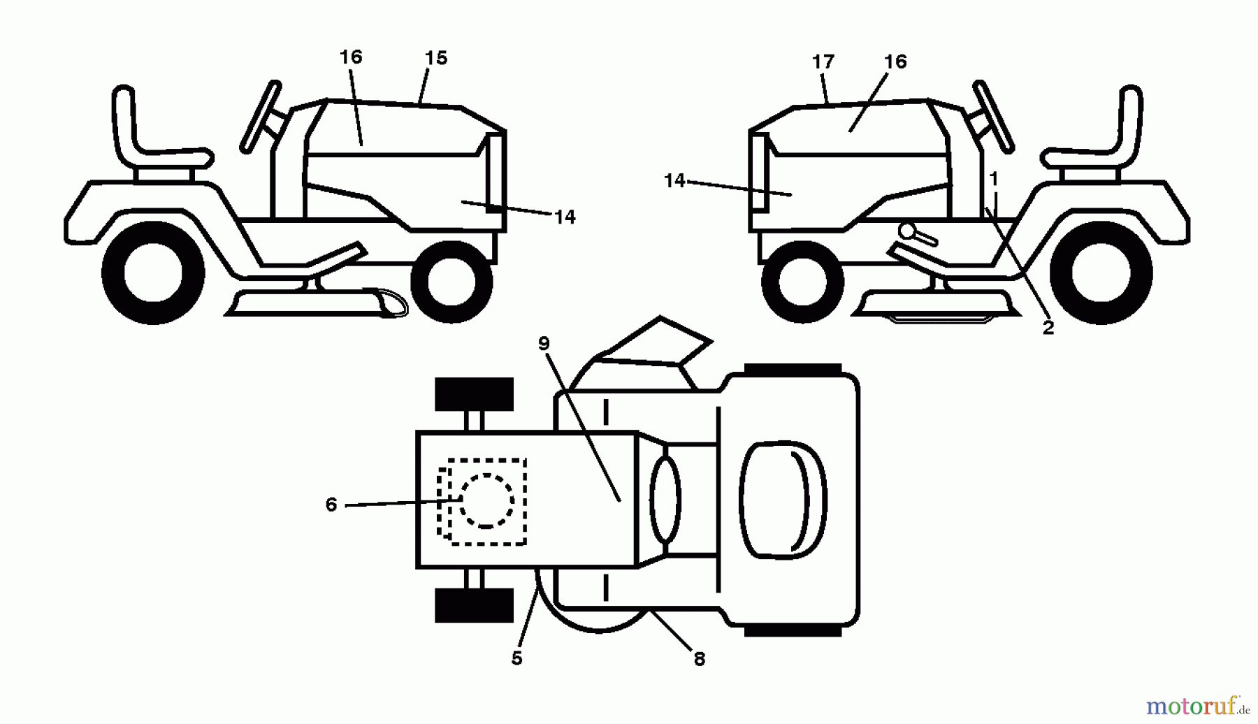 Husqvarna Rasen und Garten Traktoren YTH 23V48 (96043012502) - Husqvarna Yard Tractor (2011-08 & After) DECALS