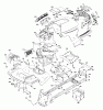 Husqvarna YTH 2448T (96043000801) - Yard Tractor (2006-04 & After) Ersatzteile Chassis
