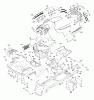 Husqvarna YTH 2454T (96043002200) - Yard Tractor (2006-03 & After) Ersatzteile Chassis