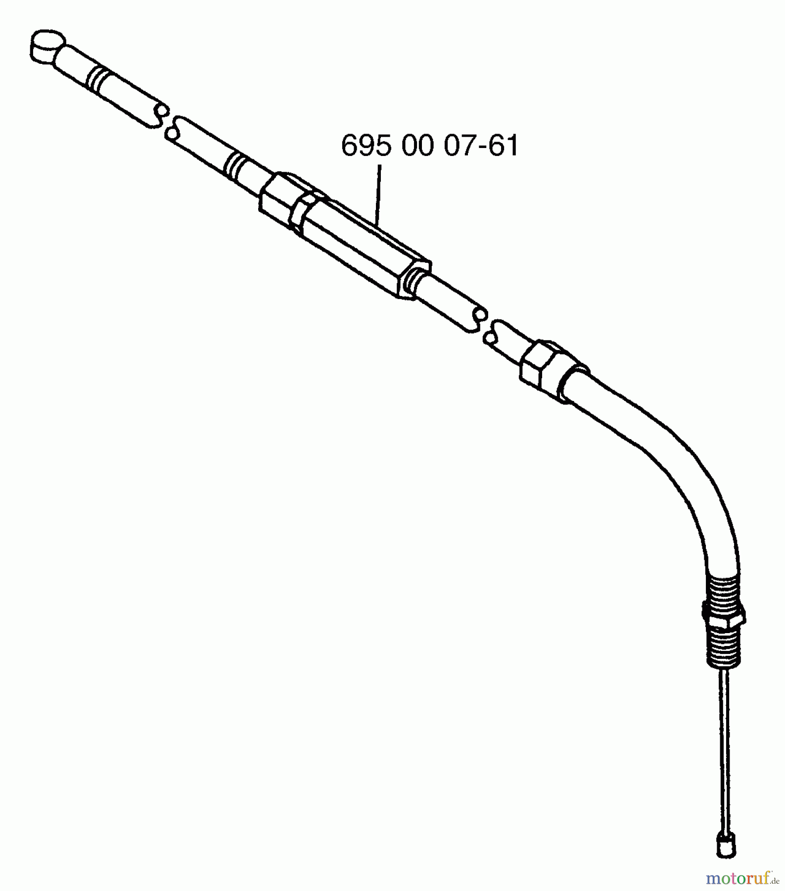 Husqvarna Bläser / Sauger / Häcksler / Mulchgeräte 145 BF - Husqvarna Backpack Blower (Carb II) (2001-04 & After) (California) Throttle Cable