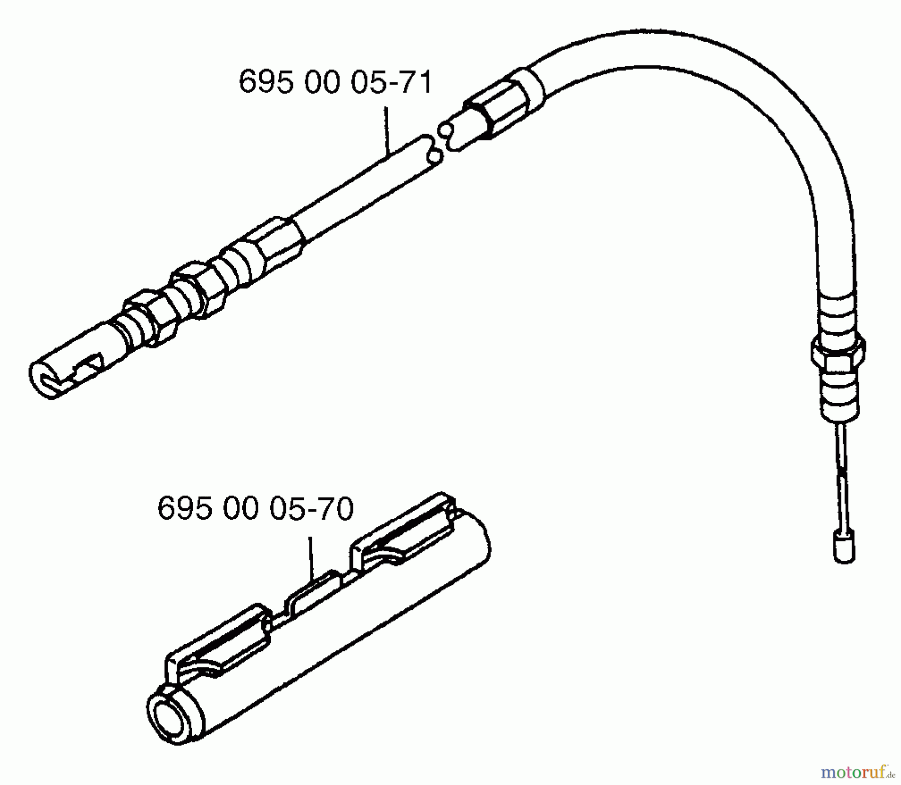 Husqvarna Bläser / Sauger / Häcksler / Mulchgeräte 145 BT - Husqvarna Backpack Blower (1997-05 & After) Secondary Throttle Cable