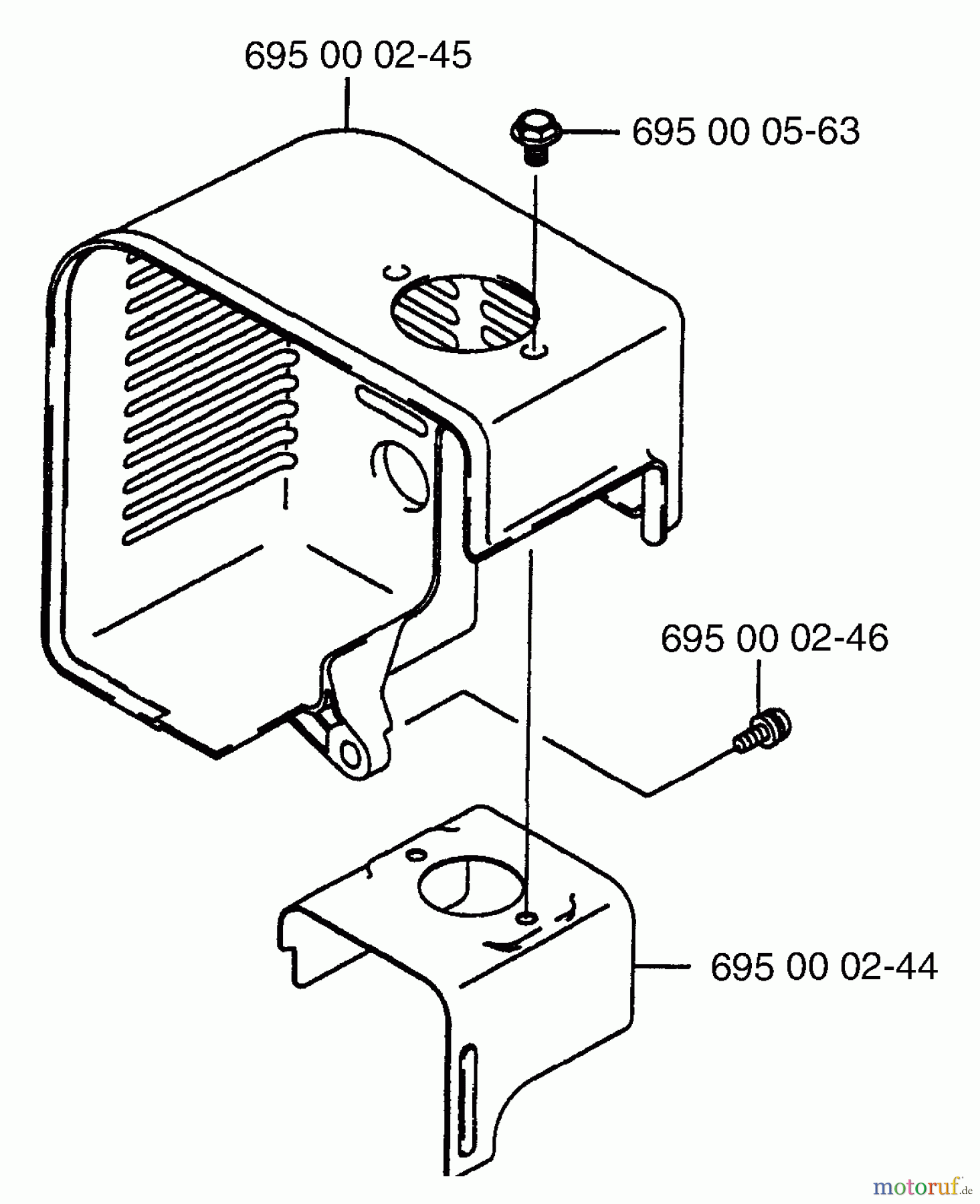 Husqvarna Bläser / Sauger / Häcksler / Mulchgeräte 145 BT - Husqvarna Backpack Blower (1997-05 & After) Shroud