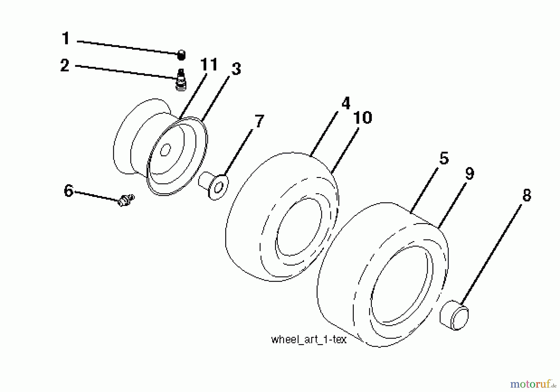 Husqvarna Rasen und Garten Traktoren YTH 25K54 (96048003400) - Husqvarna Yard Tractor (2012-02 & After) WHEELS TIRES