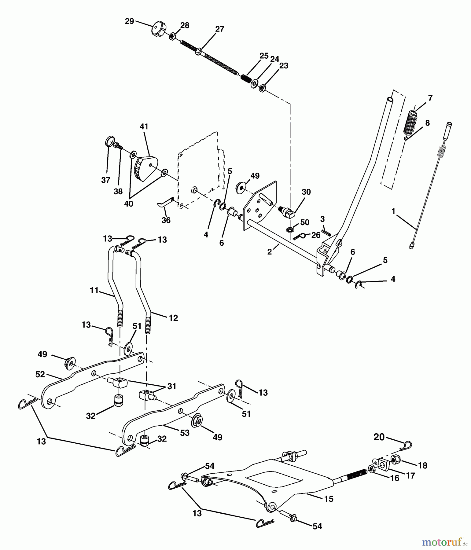 Husqvarna Rasen und Garten Traktoren YTKH 1848XPB (954568489) - Husqvarna Yard Tractor (2004-03 & After) Mower Lift