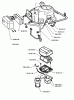 Husqvarna Rider 1000 - Rear-Engine Rider (1995-03 & After) Ersatzteile Engine Cover And Air Filter/Carburetor