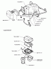 Husqvarna Rider 1200 - Rear-Engine Rider (1996-08 to 1997-12) Ersatzteile Engine And Air Filter Assembly