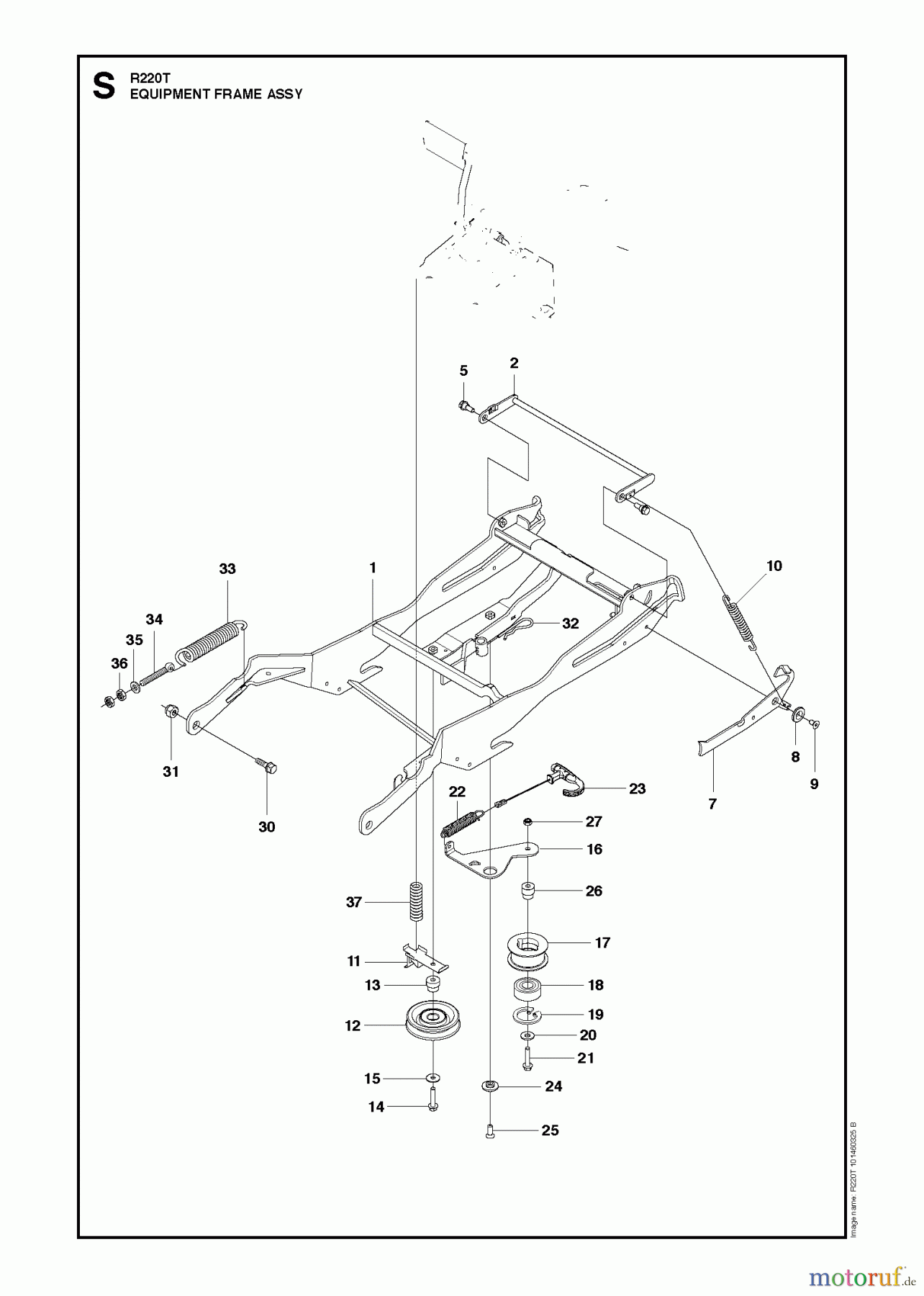 Husqvarna Reitermäher, Motor hinten Rider 220T (966785701) - Husqvarna Rear-Engine Rider (2012-03 & After) MOWER DECK / CUTTING DECK