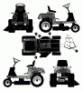 Husqvarna Rider 800 - Rear-Engine Rider (1993-04 & After) Ersatzteile Decals Instructional
