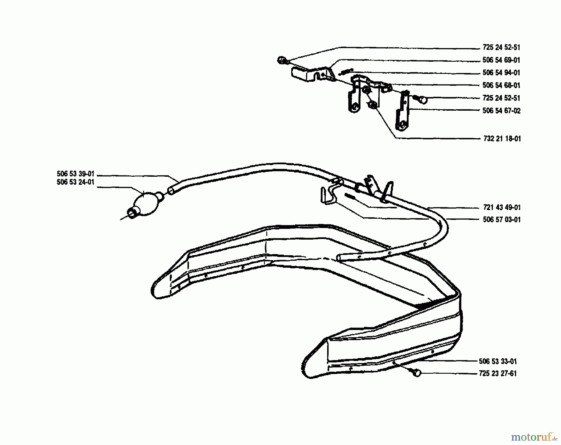 Husqvarna Reitermäher, Motor hinten Rider 850 8 - Husqvarna Swedish Rider (1989-02 to 1990-01) Bumper Assembly