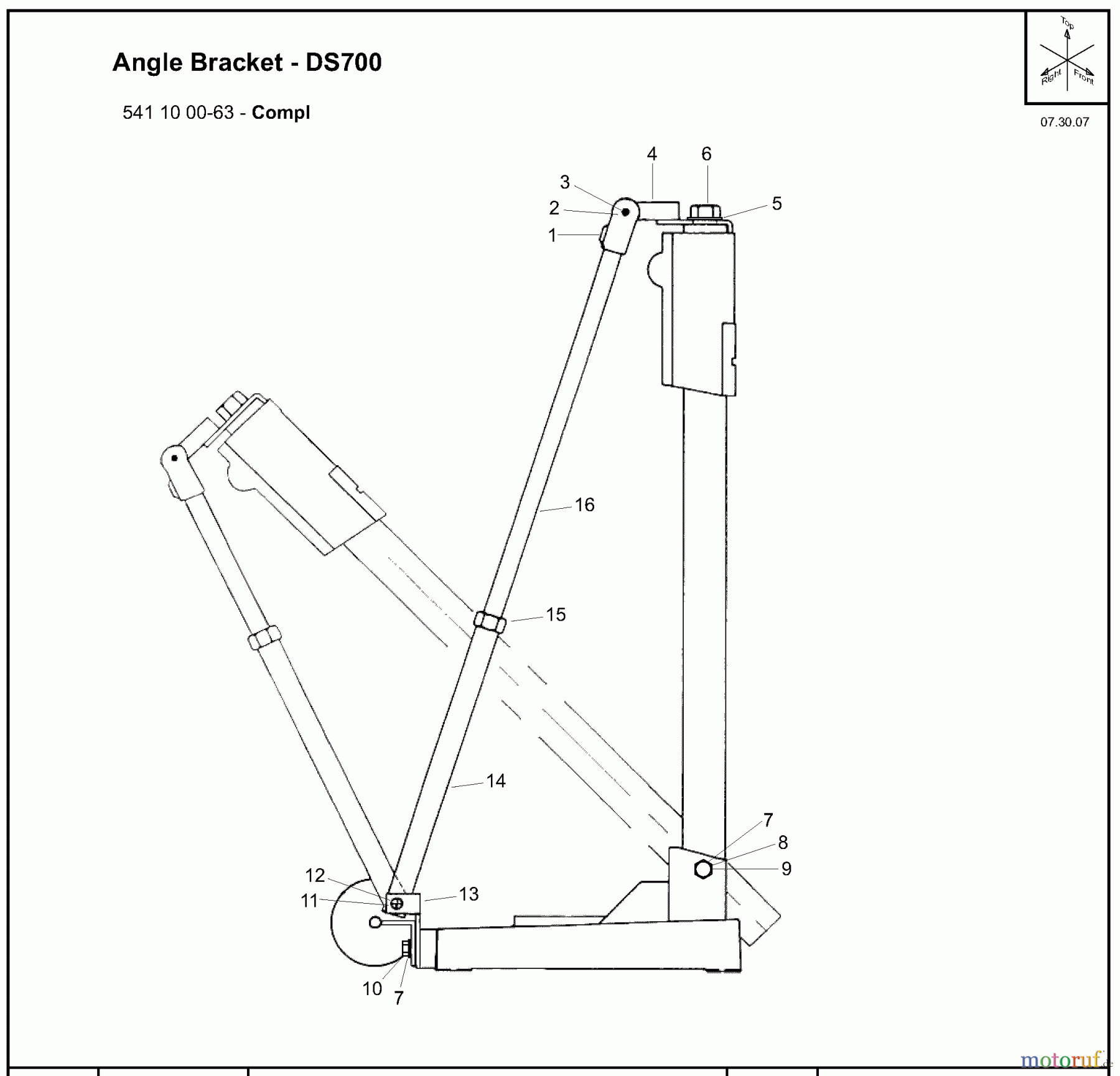 Husqvarna Zubehör DS700 (504625401) - Husqvarna Drill Stand (2007-12 & After) Angel Bracket