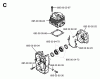 Husqvarna 155 BF - Backpack Blower (1999-07 & After) Ersatzteile Cylinder & Crankcase