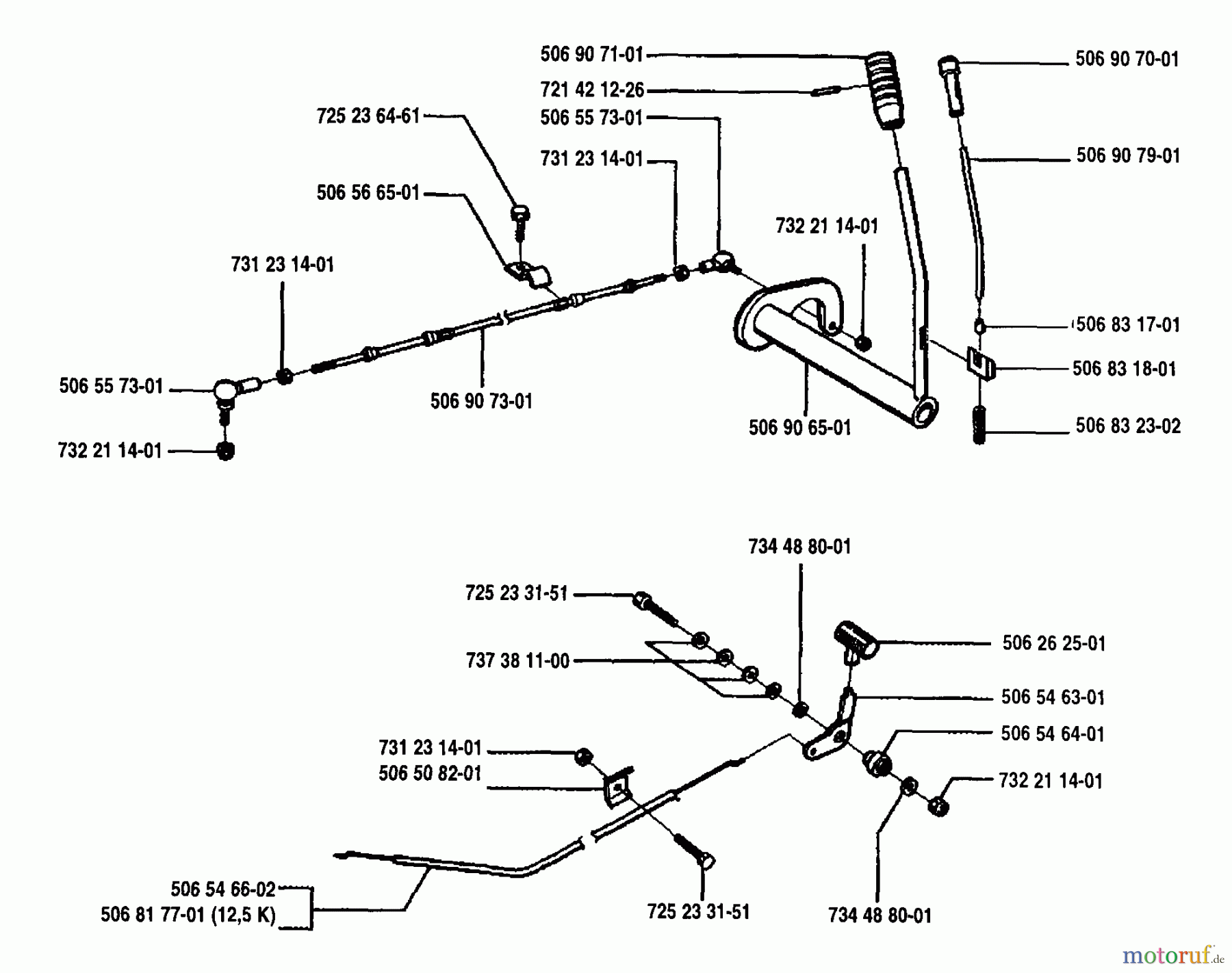  Husqvarna Reitermäher, Motor hinten Rider 970 12 S - Husqvarna Swedish Rider (1994-03 & After) Transmission Assembly