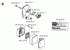 Husqvarna 155 BF - Backpack Blower (1999-07 & After) Ersatzteile Muffler & Air Filter Assy.