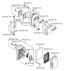 Husqvarna 155 BF - Backpack Blower (2001-04 & After) (California) Ersatzteile Muffler & Air Filter