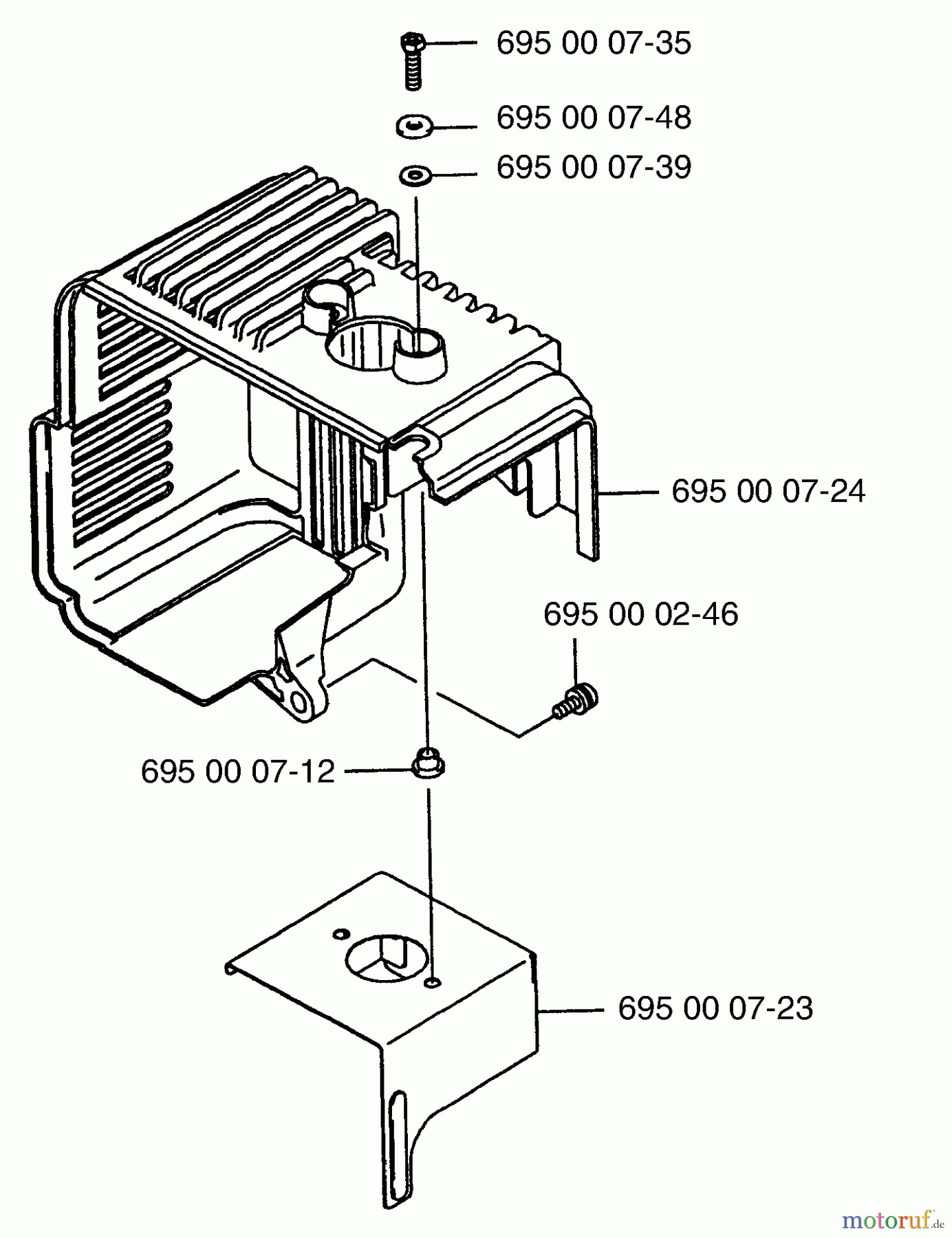 Husqvarna Bläser / Sauger / Häcksler / Mulchgeräte 155 BF - Husqvarna Backpack Blower (2001-04 & After) (California) Shroud
