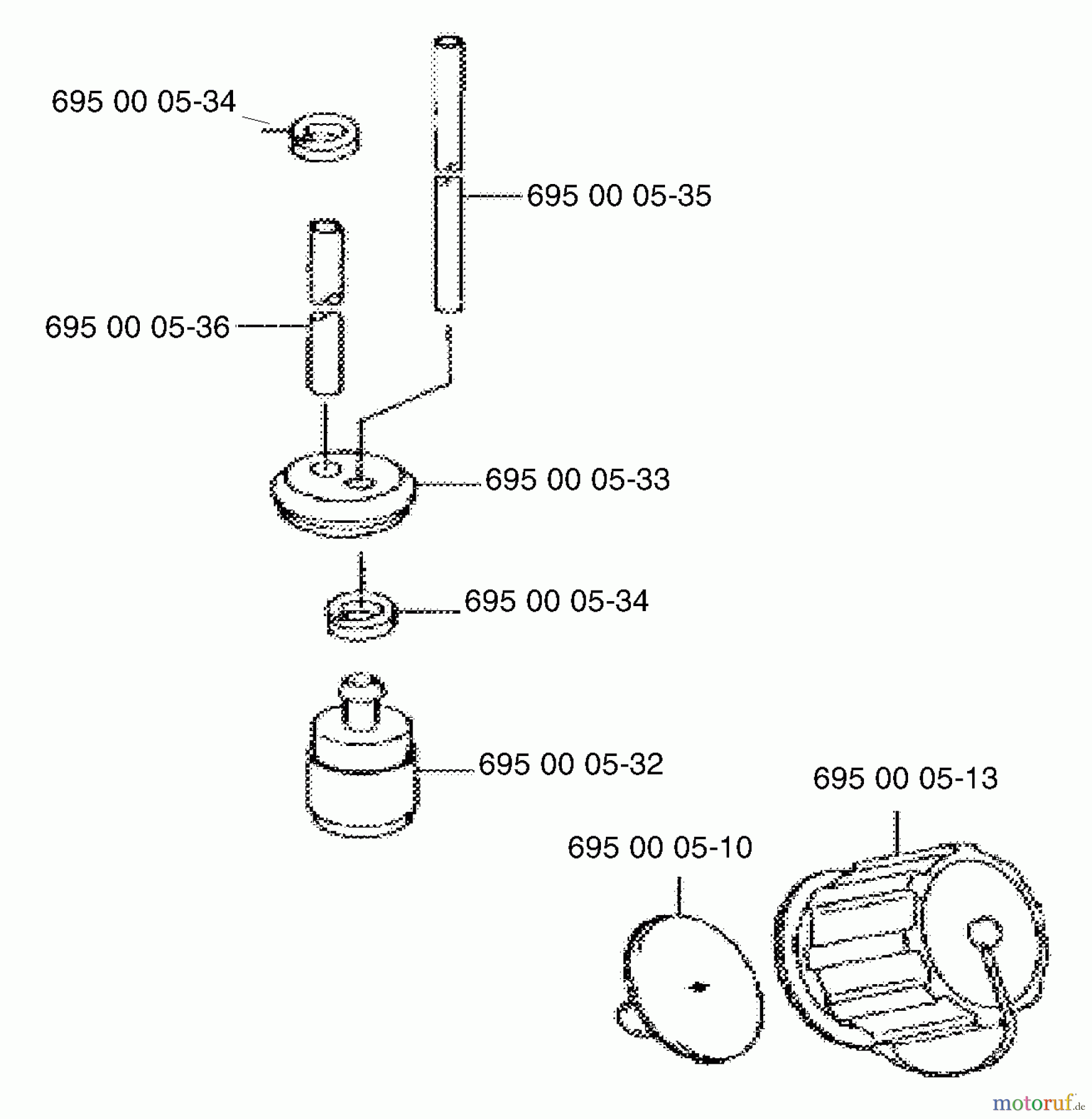 Husqvarna Bläser / Sauger / Häcksler / Mulchgeräte 155 BT - Husqvarna Backpack Blower (1998-10 & After) Fuel Cap / Fuel Line Assy.