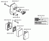 Husqvarna 155 BT - Backpack Blower (1998-10 & After) Ersatzteile Muffler & Air Filter