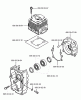 Husqvarna 155 BT - Backpack Blower (2001-04 & After) (California) Ersatzteile Cylinder / Crankcase