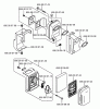 Husqvarna 155 BT - Backpack Blower (2001-04 & After) (California) Ersatzteile Muffler & Air Filter