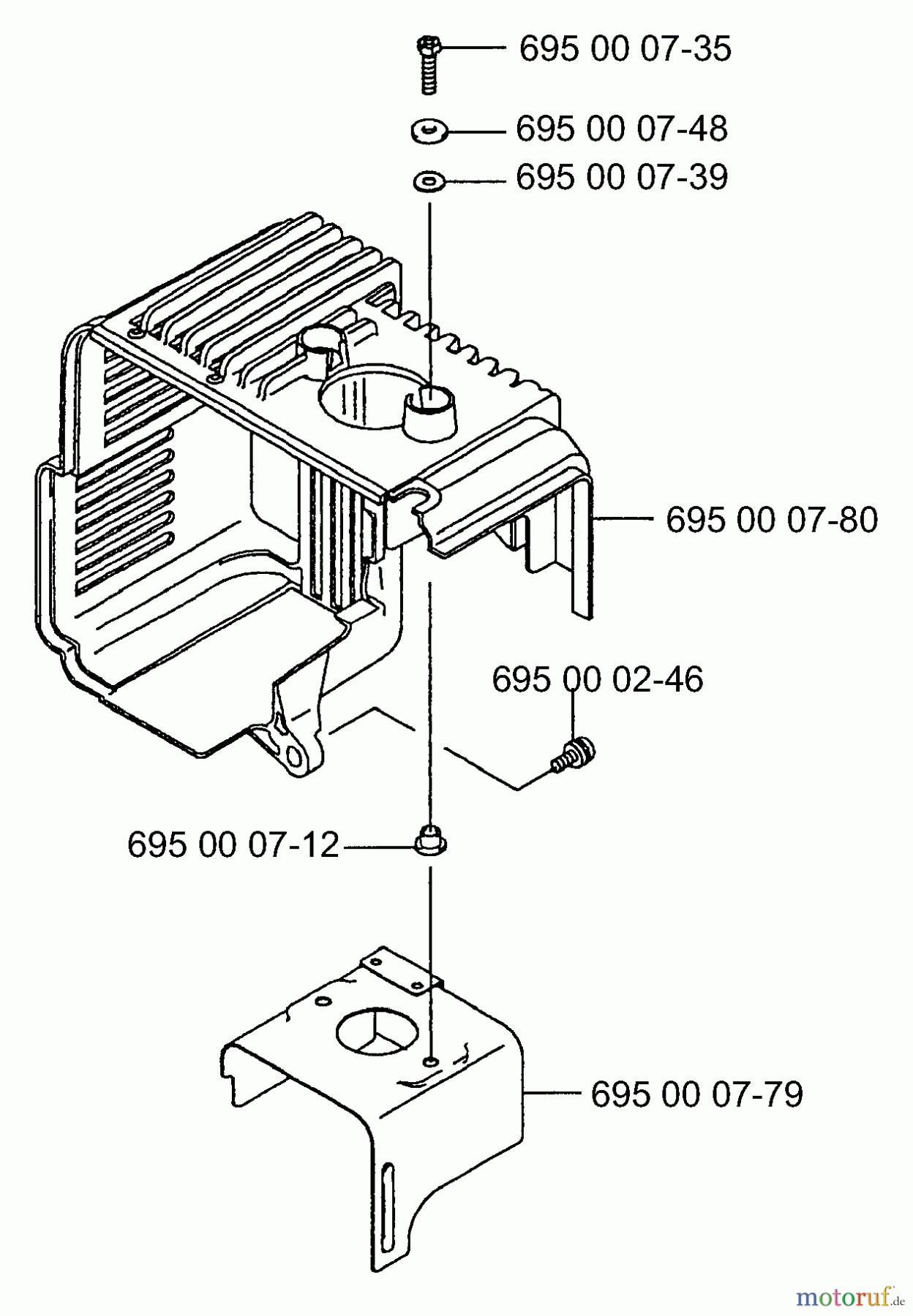 Husqvarna Bläser / Sauger / Häcksler / Mulchgeräte 165 BT - Husqvarna Backpack Blower (2001-06 & After) Shroud