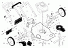 Husqvarna 65021 CHV (96143001901) - Walk-Behind Mower (2006-12 & After) Ersatzteile Handle And Deck Assembly