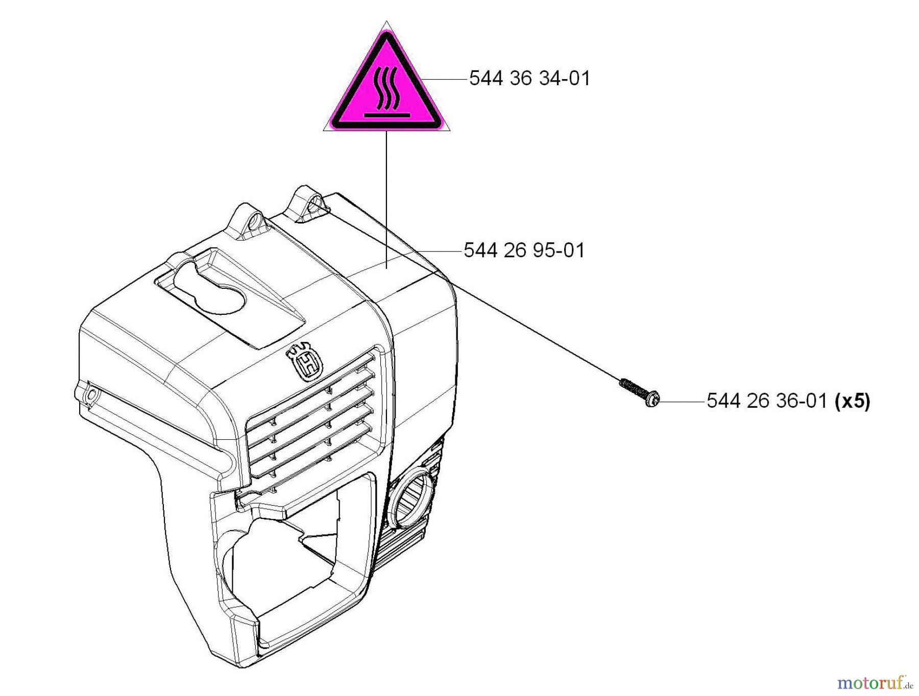 Husqvarna Bläser / Sauger / Häcksler / Mulchgeräte 170 BF - Husqvarna Backpack Blower (2006-03 to 2008-09) Cover