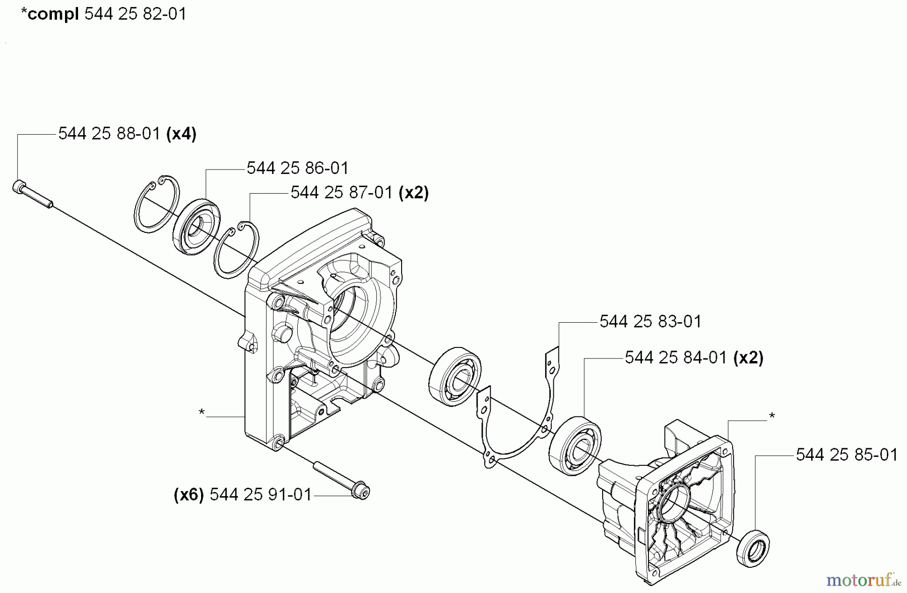 Husqvarna Bläser / Sauger / Häcksler / Mulchgeräte 170 BF - Husqvarna Backpack Blower (2006-03 to 2008-09) Crankcase